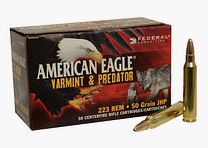 Federal American Eagle Varmint & Predator .223 Rem. 50GR JHP 50 Patronen