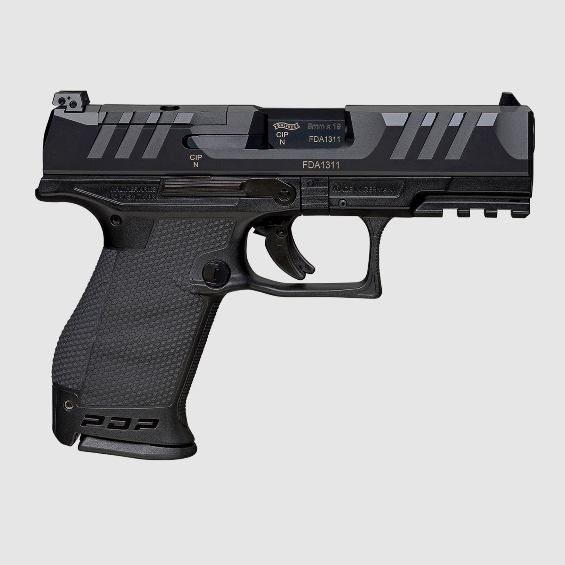 WALTHER PDP Compact 9 mm Luger Pistole Black 4" 15 Schuss Magazin