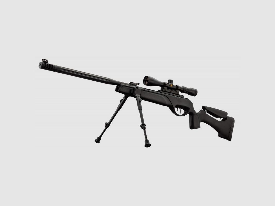 Druckluftbüchse Gamo HPA IGT 19,9J Kal. 4,5mm + Zielfernrohr 3-9x40WR + Zweibein