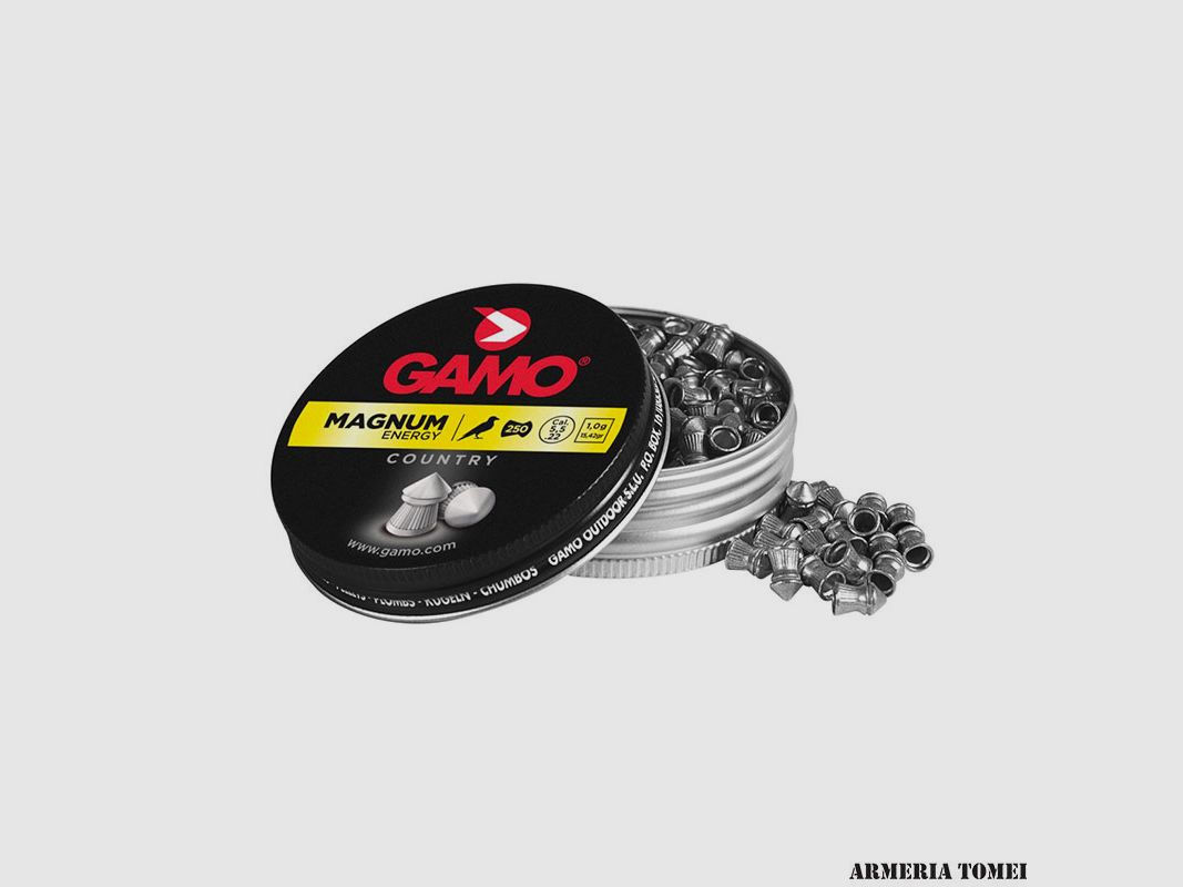 PALLINI DRUCKLUFT – GAMO – MAGNUM ENERGY COUNTRY KAL. 5,5 – 1,0G / 15,42GR STÜCK 250