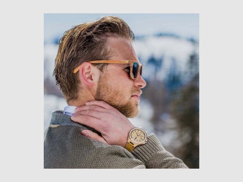 Sonnenbrille Waldblick aus Kirschholz