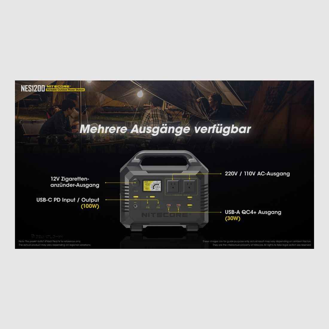 Nitecore	 NES1200 Power Station Hausversorgung Power Bank, Bild 9 von 10