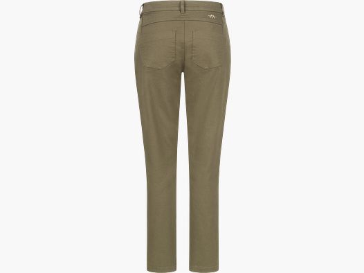 Damen Denim Stretch Chino Susan Dunkel Oliv Dunkel Oliv 44