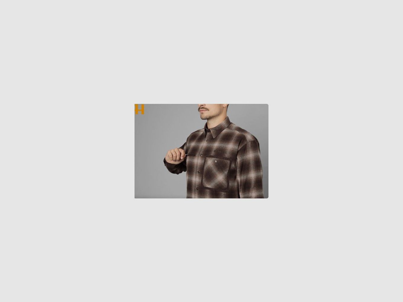 Herrenhemd Harkila Folke Shirt Jacket Farbe Burgunder PO10669, Bild 5 von 5