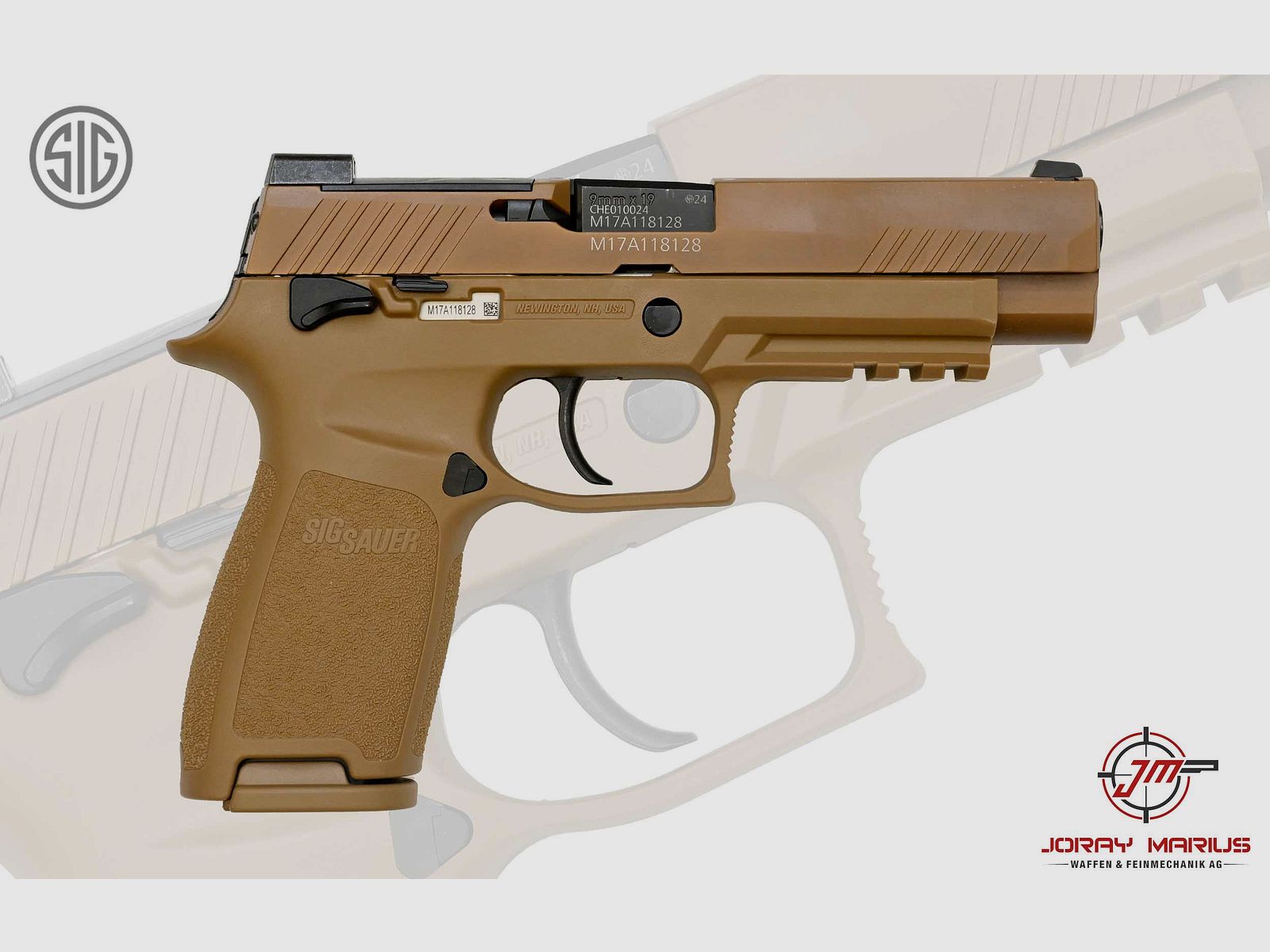 SIG Sauer P320 M17 FS US Army Coyote 9mm Para, image 1 of 2