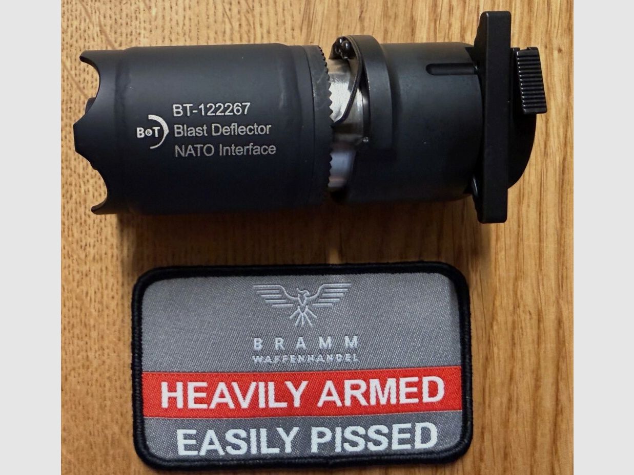 B&T AG Blast Deflector met Glasbreker Rotex-X, zwart