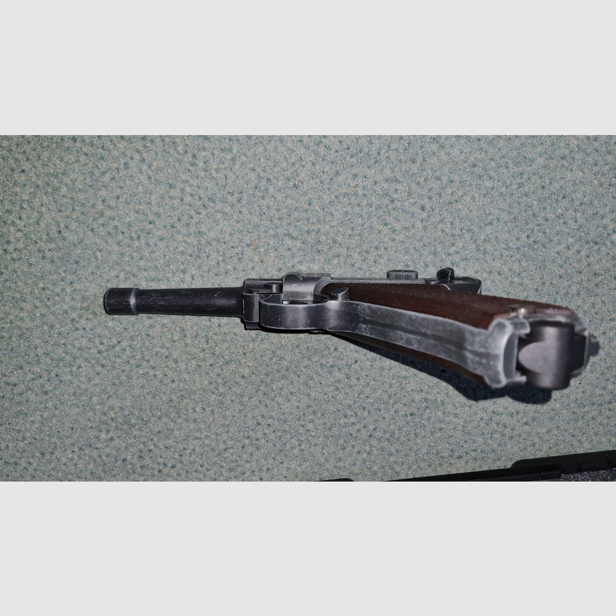 ME Model P08 Parabellum blank firing pistol 9 mm P.A.K. antique finish