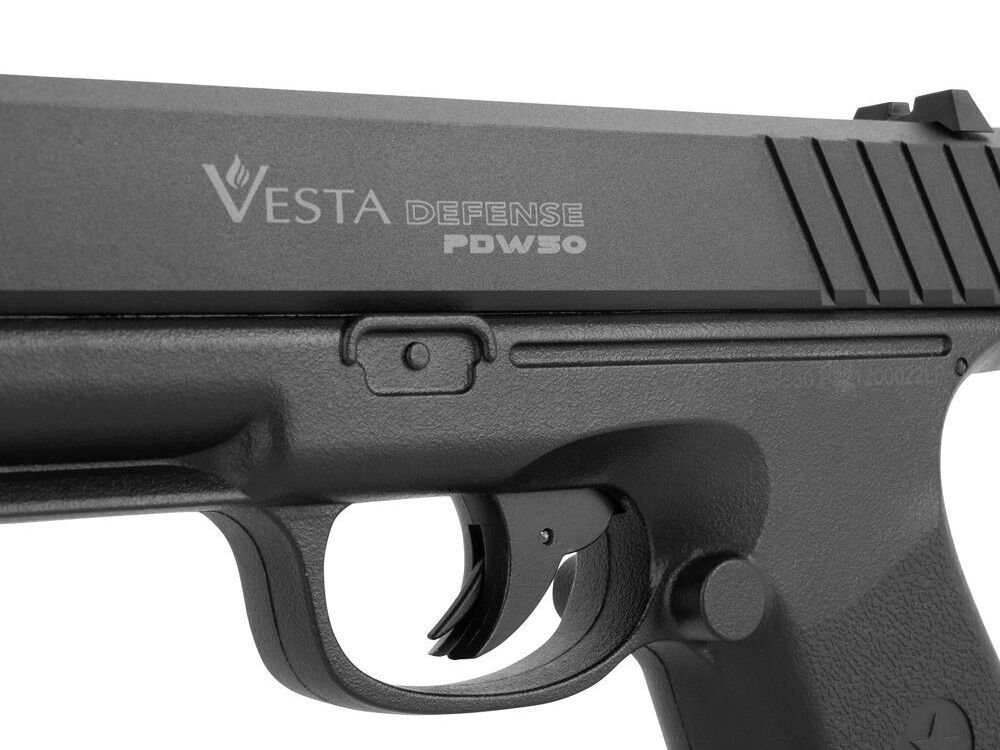Vesta PDW.50 RAM Pistole cal. 50 Schwarz Munitions-Set Rubberballs