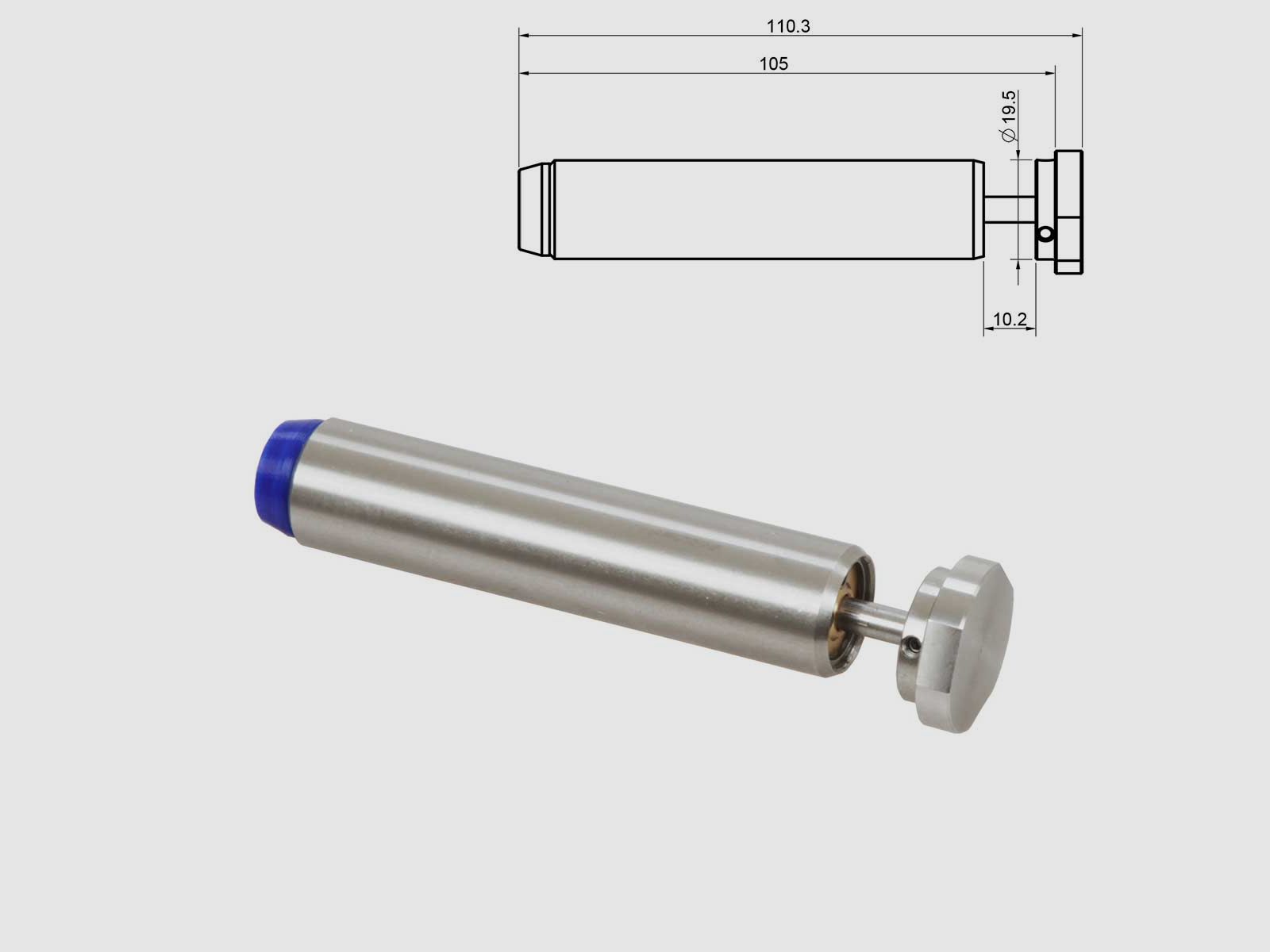 HYDRAULIC BUFFER 6.00Z L. 110 MM 15W BLU G-PMAX
