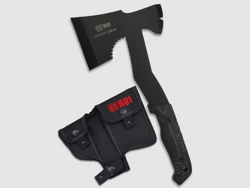 Ascia tattica RUI Ax con custodia in nylon e tasca