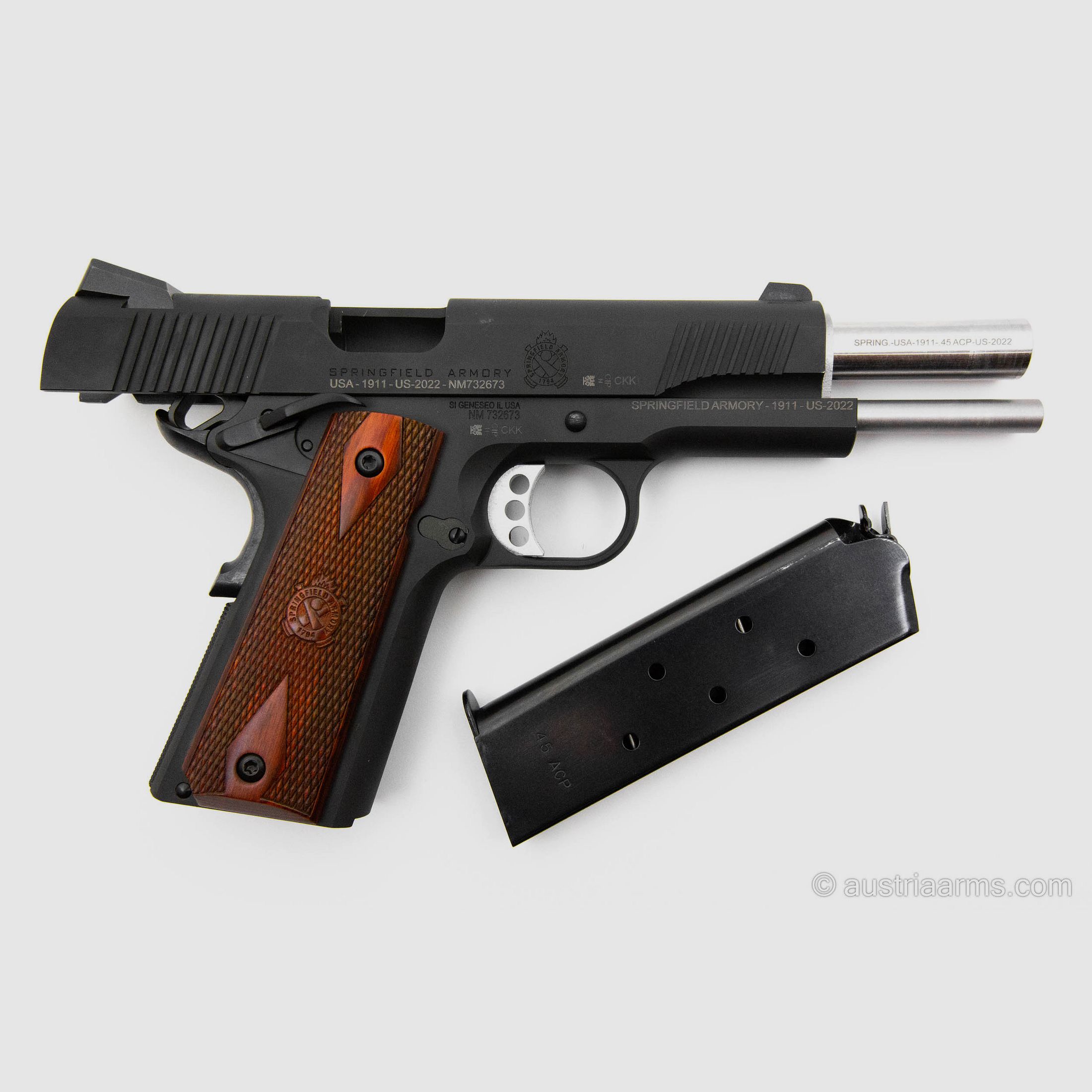 Springfield 1911 Loaded 5" Barrel, Used Firearm, .45 ACP, image 2 of 5