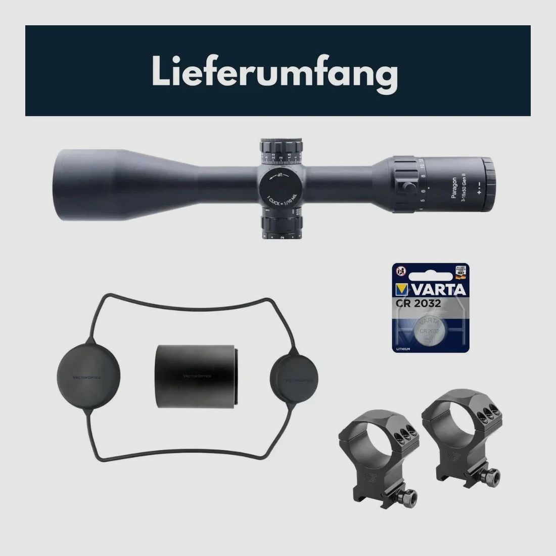 Vector Optics SCOM-25 Paragon 3-15x50SFP Gen II