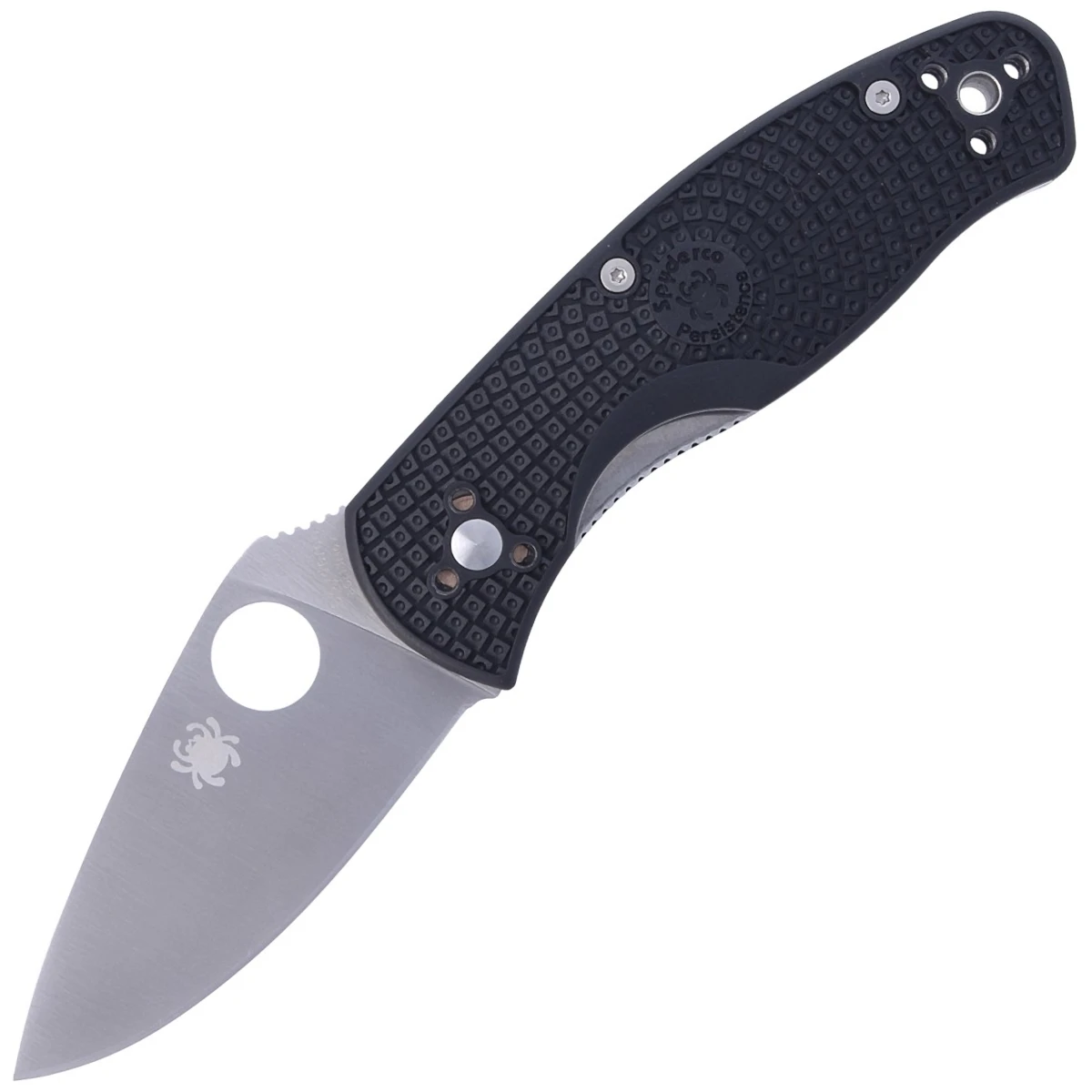 Spyderco Persistence Lightweight FRN Black, Plain 8Cr13MoV C136PBK Klappmesser