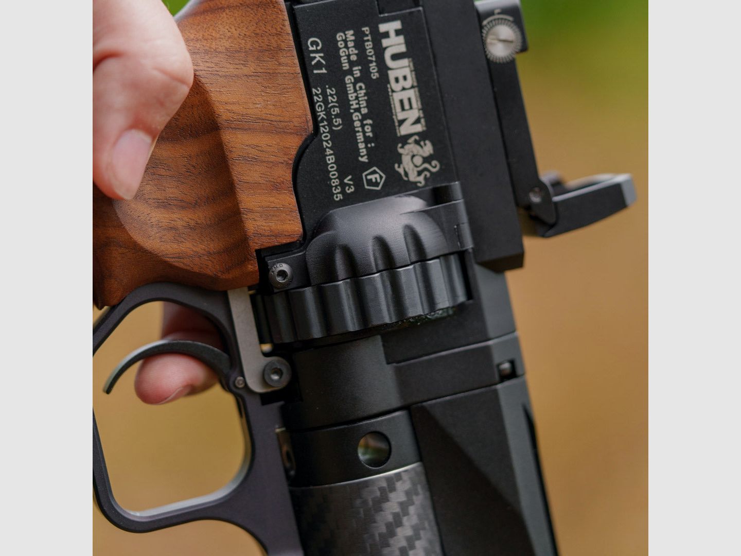 DELUXE Loading Gate | Huben GK1 | Cal.22 | CNC-Aluminium | schwarz eloxiert