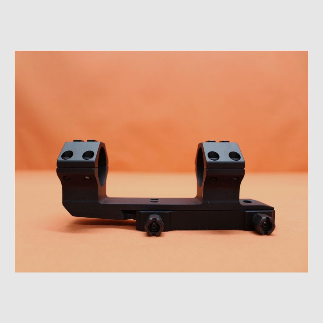 Recknagel Era-Tac Blockmontage 30mm (T5023-0022) mit Mutter, Alu schwarz, 2'' verlängert für Picatinnyprofil