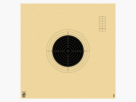 BDS-50m target No. 3 according to BDS sports manual 34 x 34 cm 50 pcs.