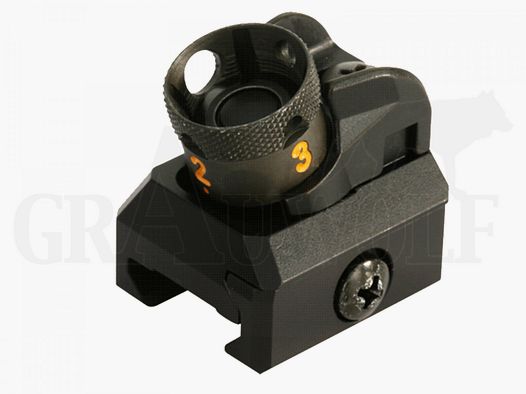Heckler & Koch Mira de tambor para MR308 para 16,5", Altura de línea de mira 28,4 mm
