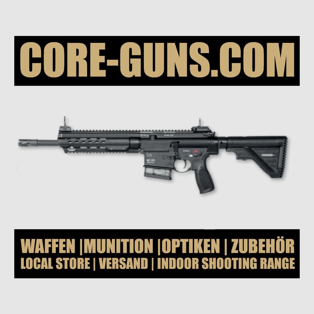 Heckler & Koch MR308 - Selbstladebüchse MR 308 A3 - 13"LL schwarz HK MR308 sofort Verfügbar + 25€ deutschlandweiter Versand