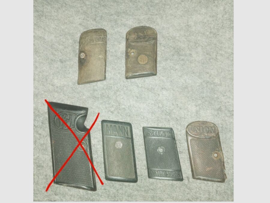 Sauer,Mann, Victor, Union und andere Div. Griffschalen