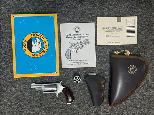 North American Arms  Revolver Edelstahl .22lfb & .22Win.Mag