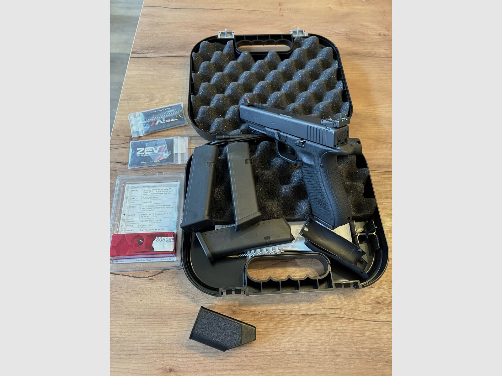 Glock 34 Gen4 inkl. ZEV Federsatz, 4 Magazine 9mmLuger