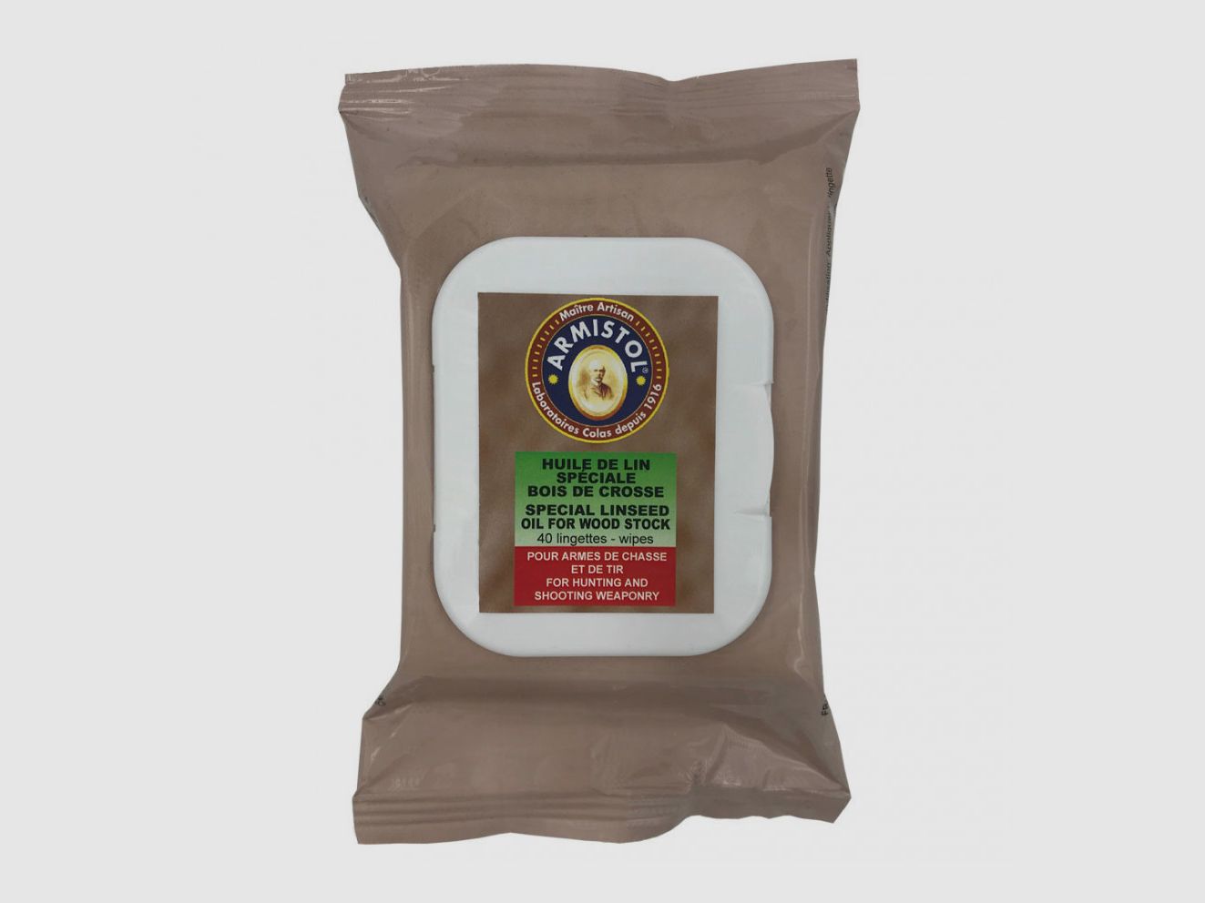 Pack of 40 Armistol Oiled Wipes for Stock