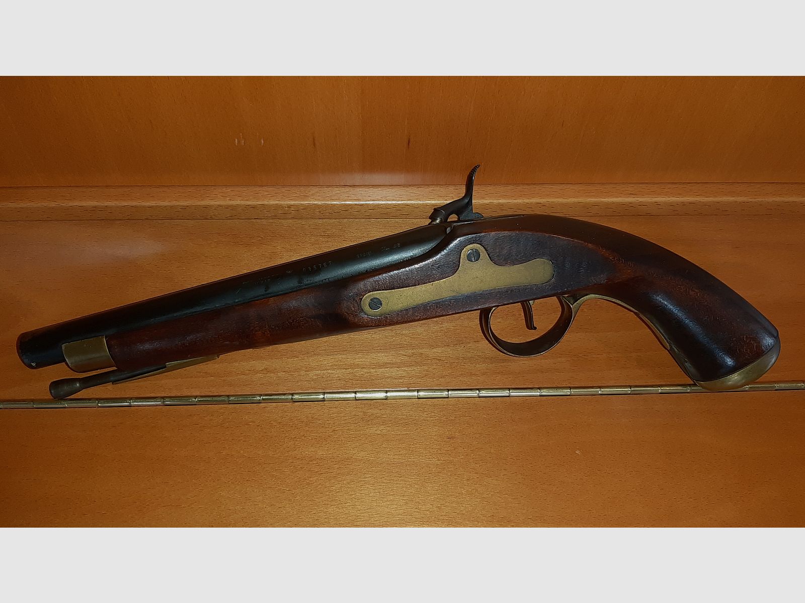 Cal. 45 muzzle-loading pistol percussion pistol made in Spain