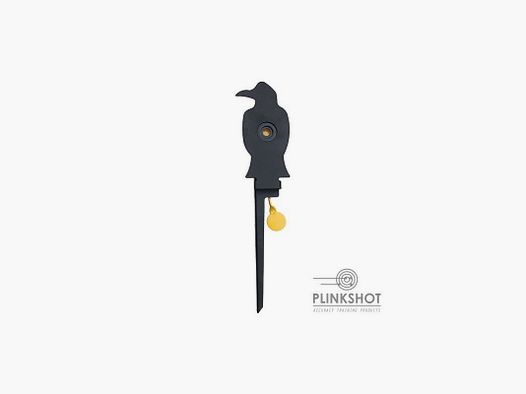 Cible corbeau pliable pour air comprimé avec piquet