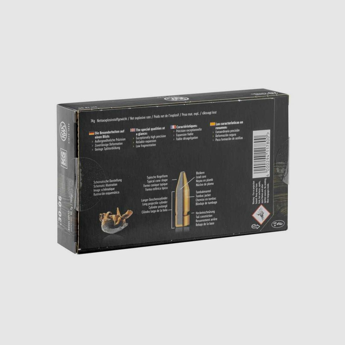 RWS 30-06 Springfield Spitzgeschoss KS 165 gr / 10,7 g - 165 gr / 10,7 g, Bild 5 von 10