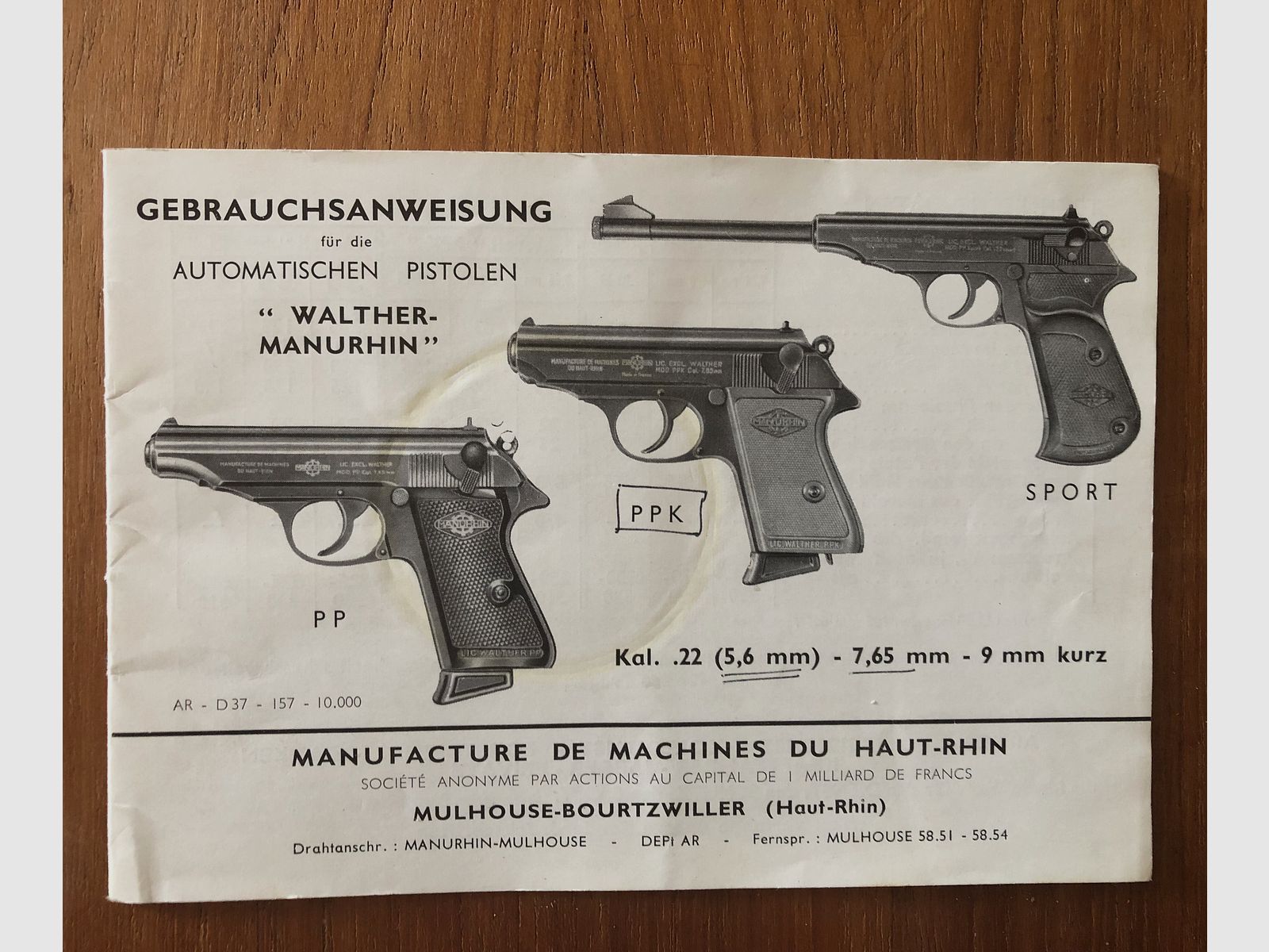 Operating instructions Walther PP / PPK