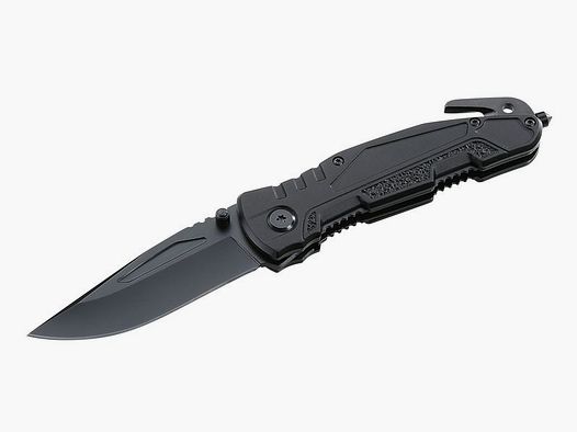 Top Collection Einhandmesser,440- Stonewashed-Optik,Nylon-Etui,Box