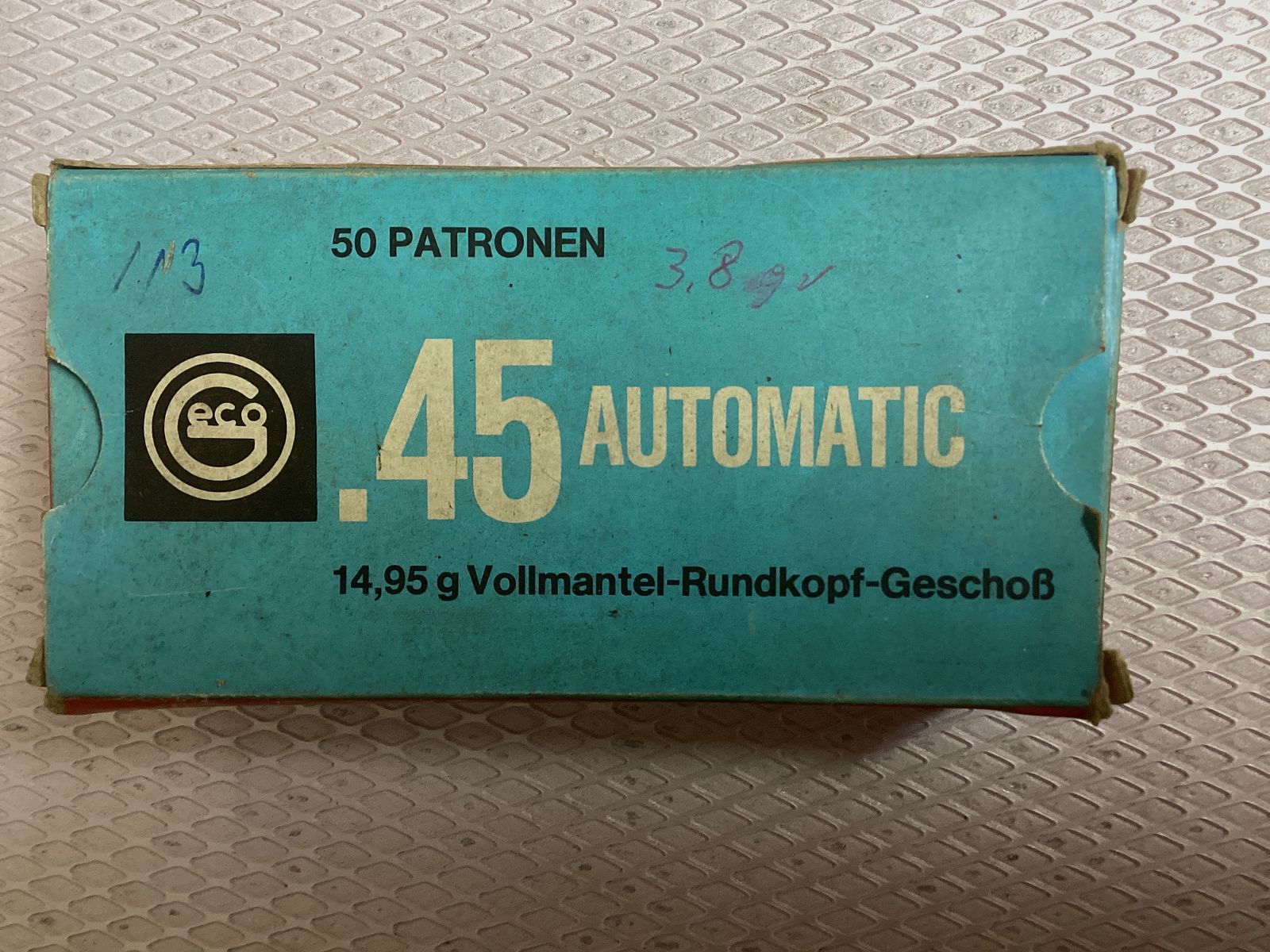 50 Patronen 45 Automatic 