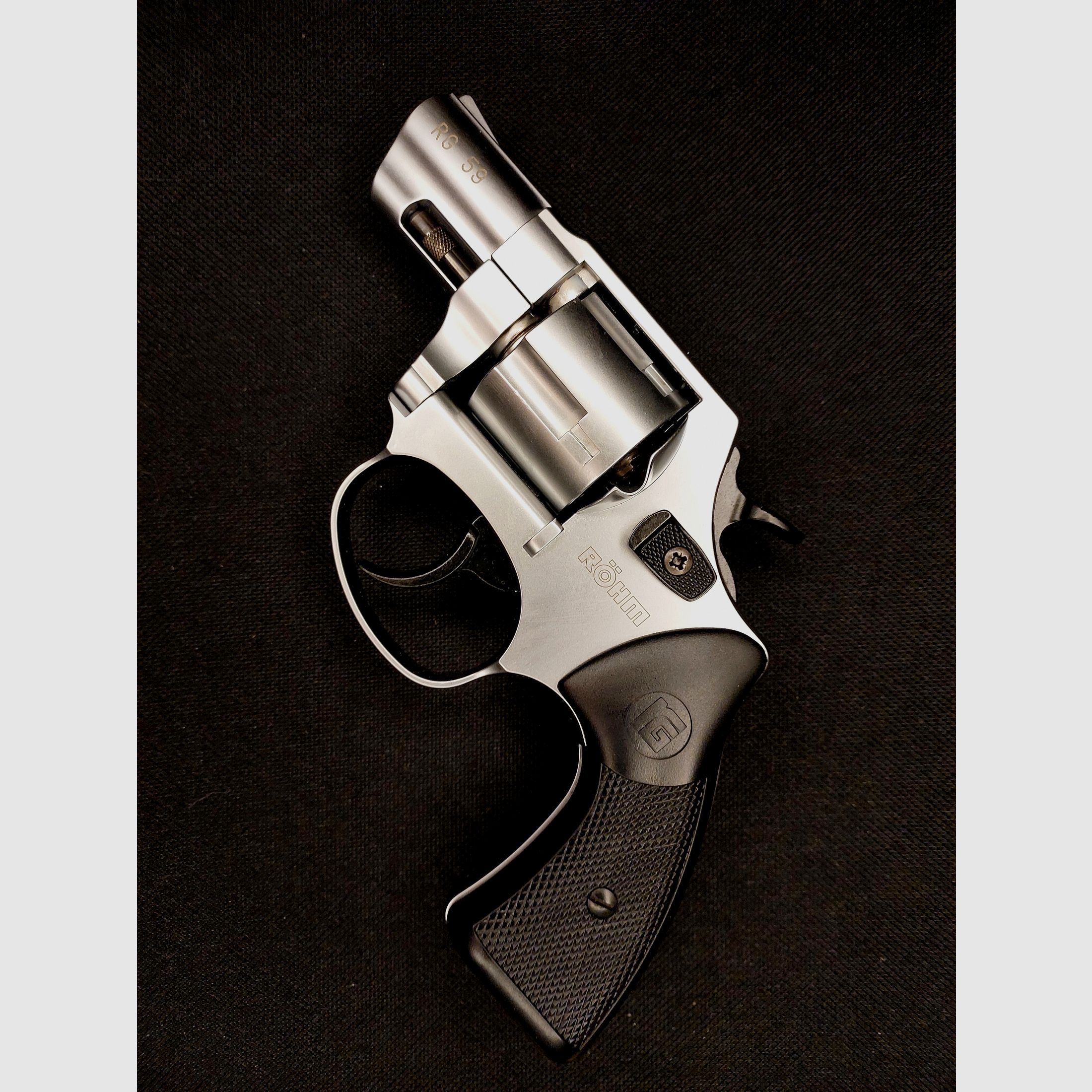 Röhm RG 59 Schreckschuss Revolver Alu Chrome 9 mm R.K. (PTB 735) neuwertig