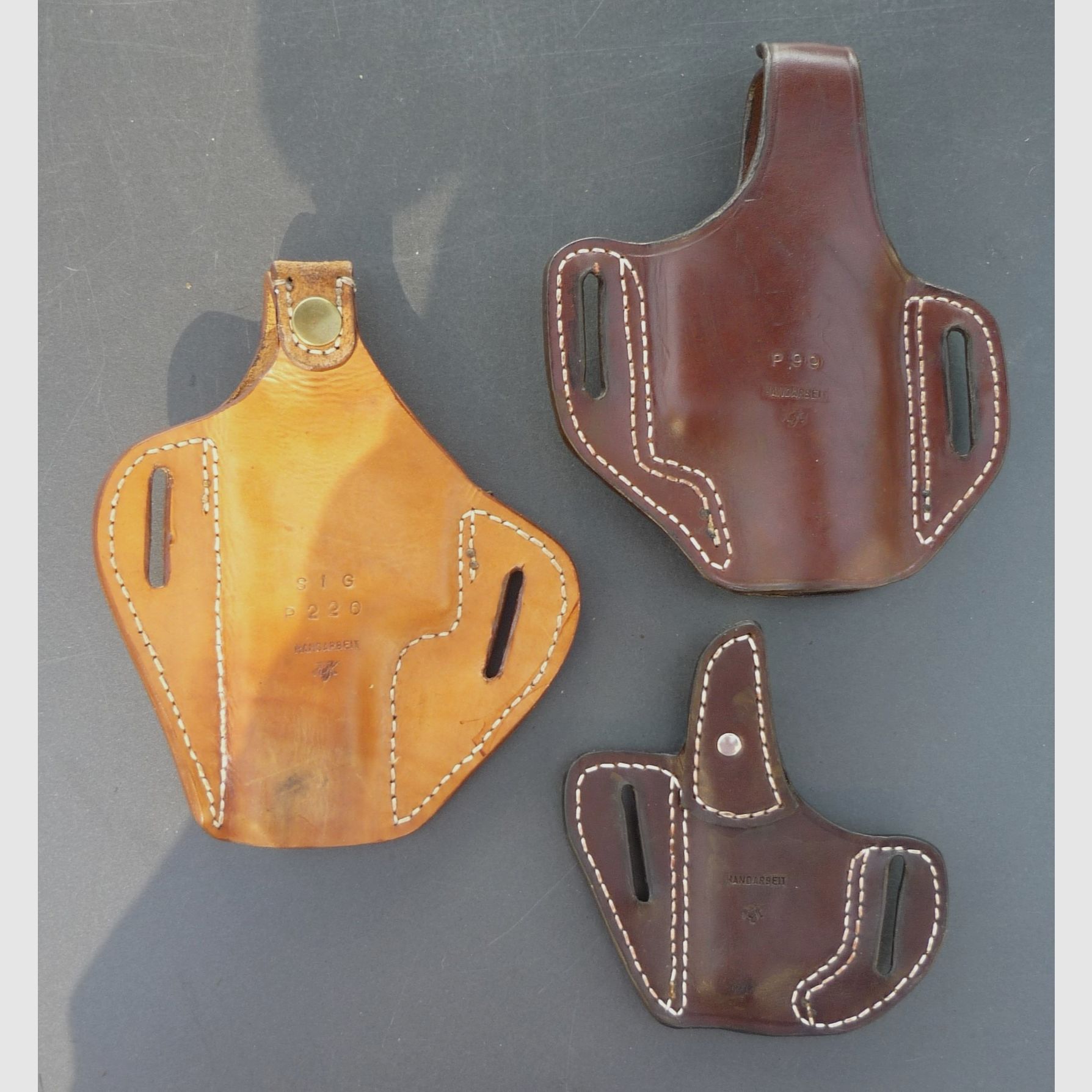 HKDesign Holster Art. Nr. 015 , Security Pancake Holster für SIG P220, P99, oder kleine ( Gas ) Pistole