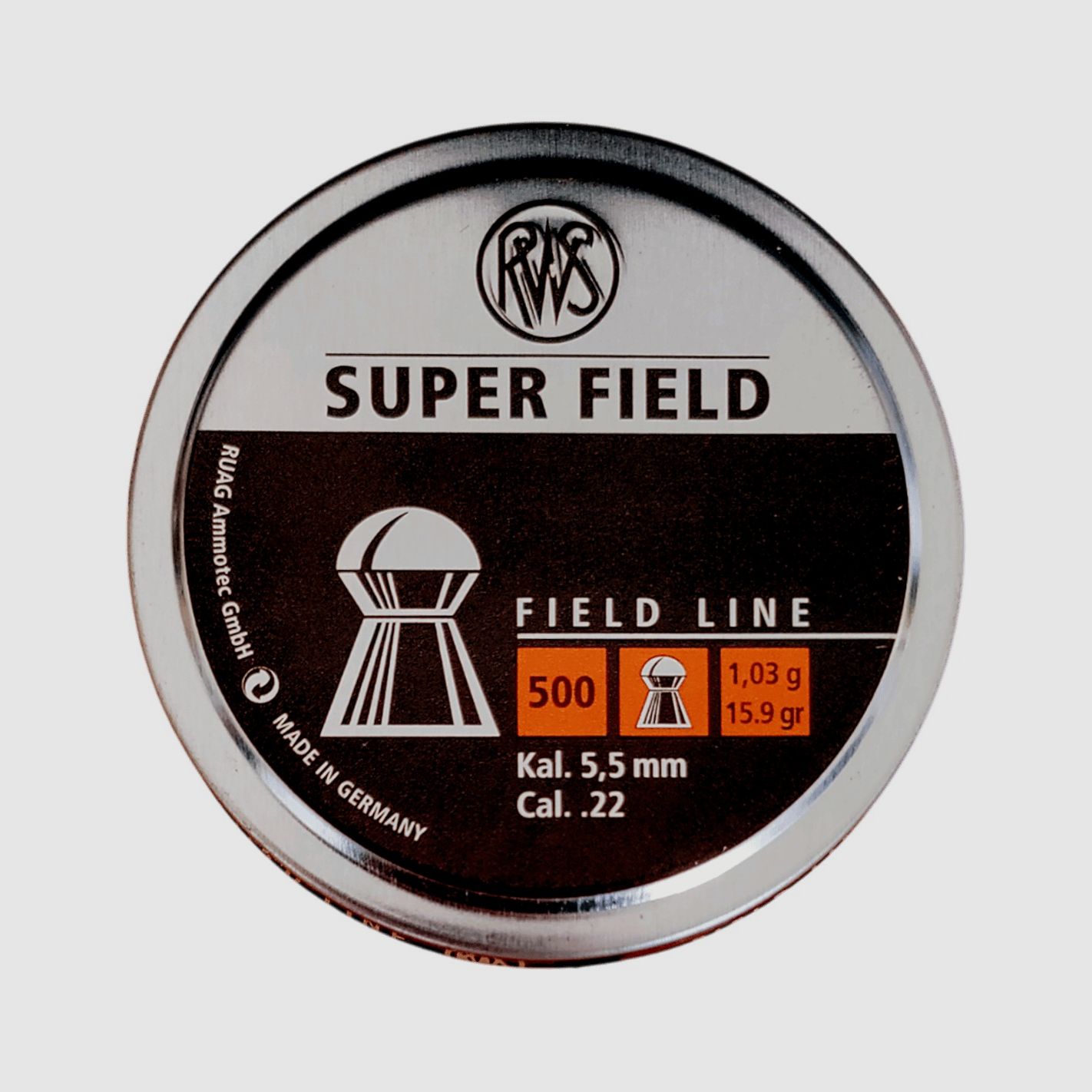 RWS Super Field kogeltjes kal. 5,52 1,03 g 500 stuks