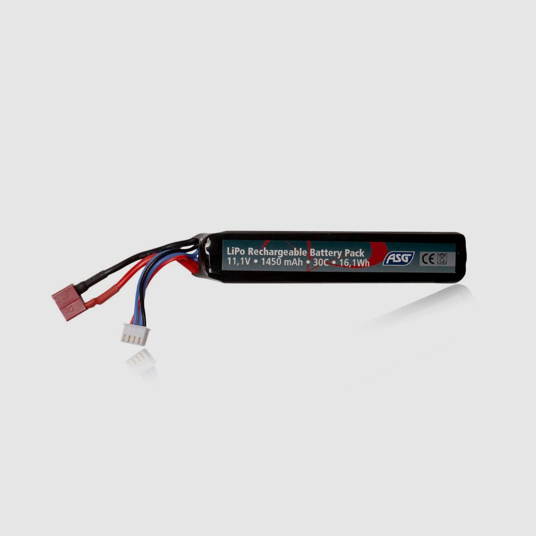 ASG LiPo Akku Airsoft 11,1V 1450mAh 30C T-Plug Stick Type