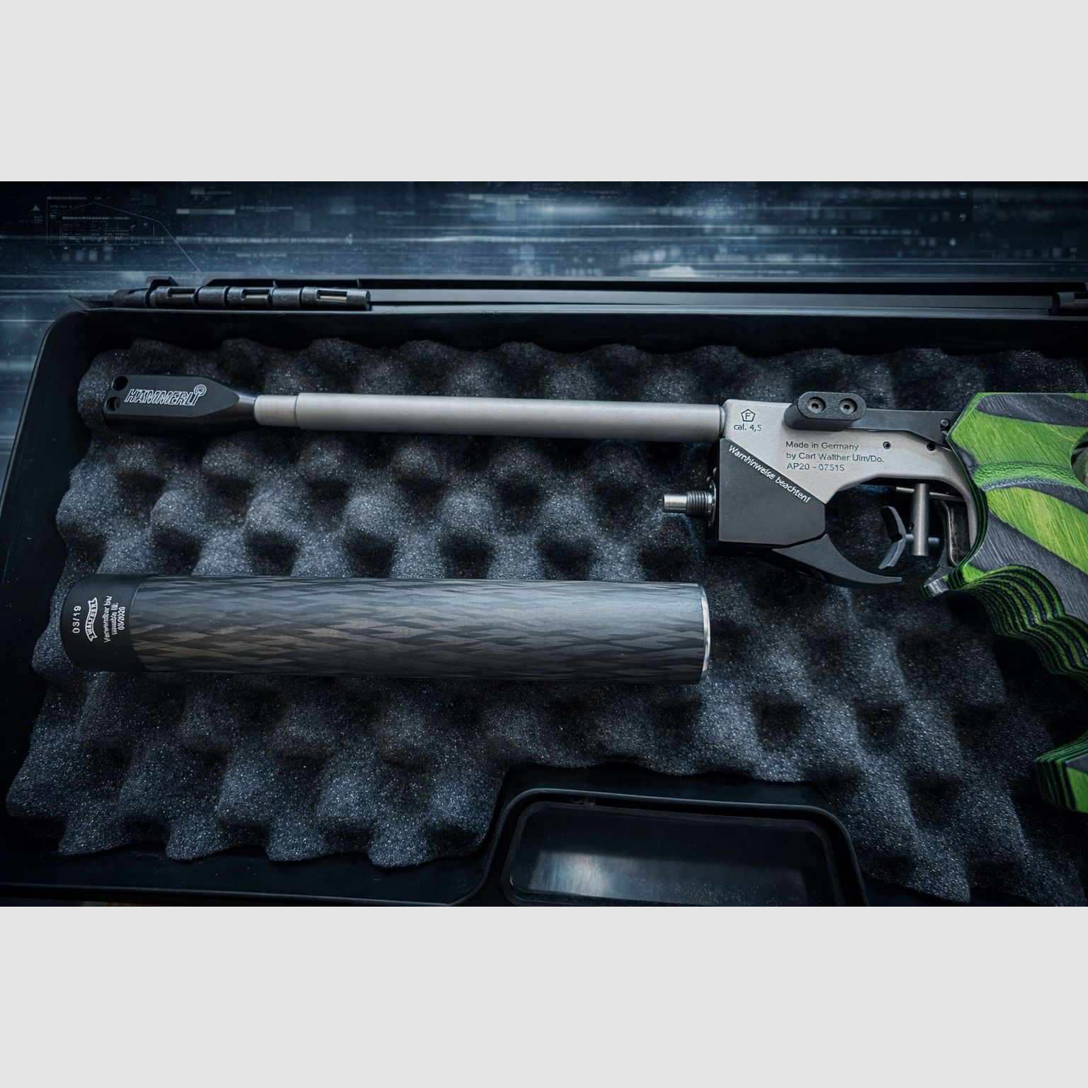 Walther/Hämmerli AP20 Sonderedition „Green Pepper“ luchtpistool – als nieuw
