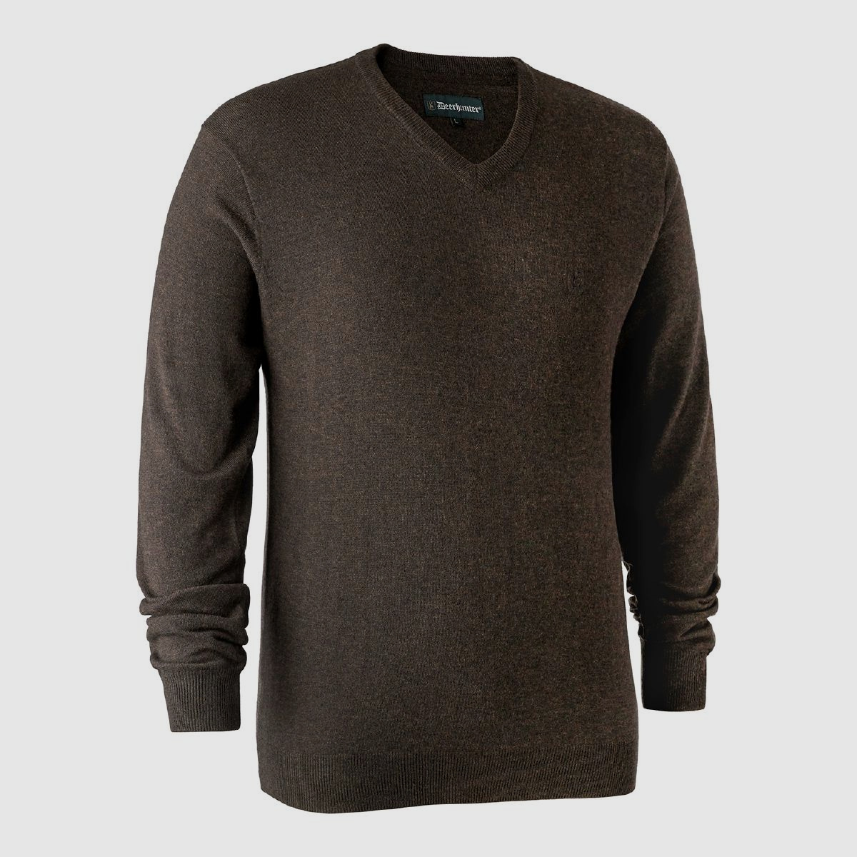 Deerhunter Pullover Kingston m. V-hals Dark elm