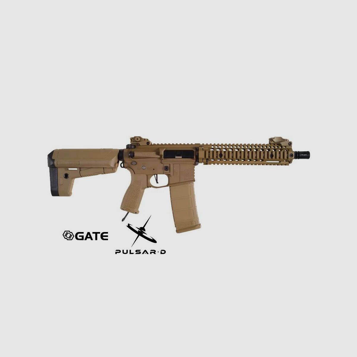 AR15 MK18 ALPHA Pełno Metalowy TAN HPA Airsoft Karabin Wolny od 18 Lat | Delta Armory