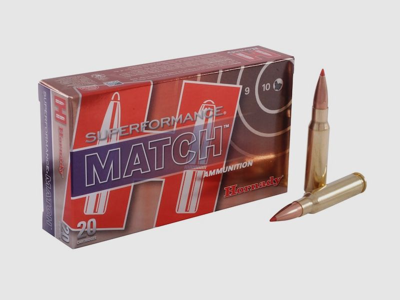 Hornady Superformance Match .308 Win. 168GR ELD Match 20 patronen