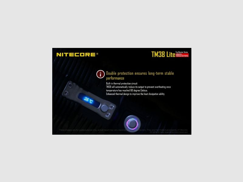 Latarka Nitecore TM38 LITE Tiny Monster 38 1800L, zdjęcie 9 z 25