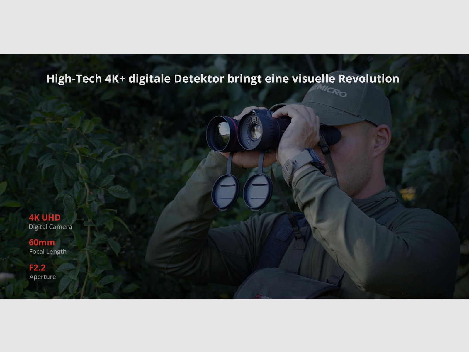 Hikmicro Binocular Habrok Pro HQ50L Thermal Imaging/Night Vision/Digital Camera 850Nm 3840 × 2160