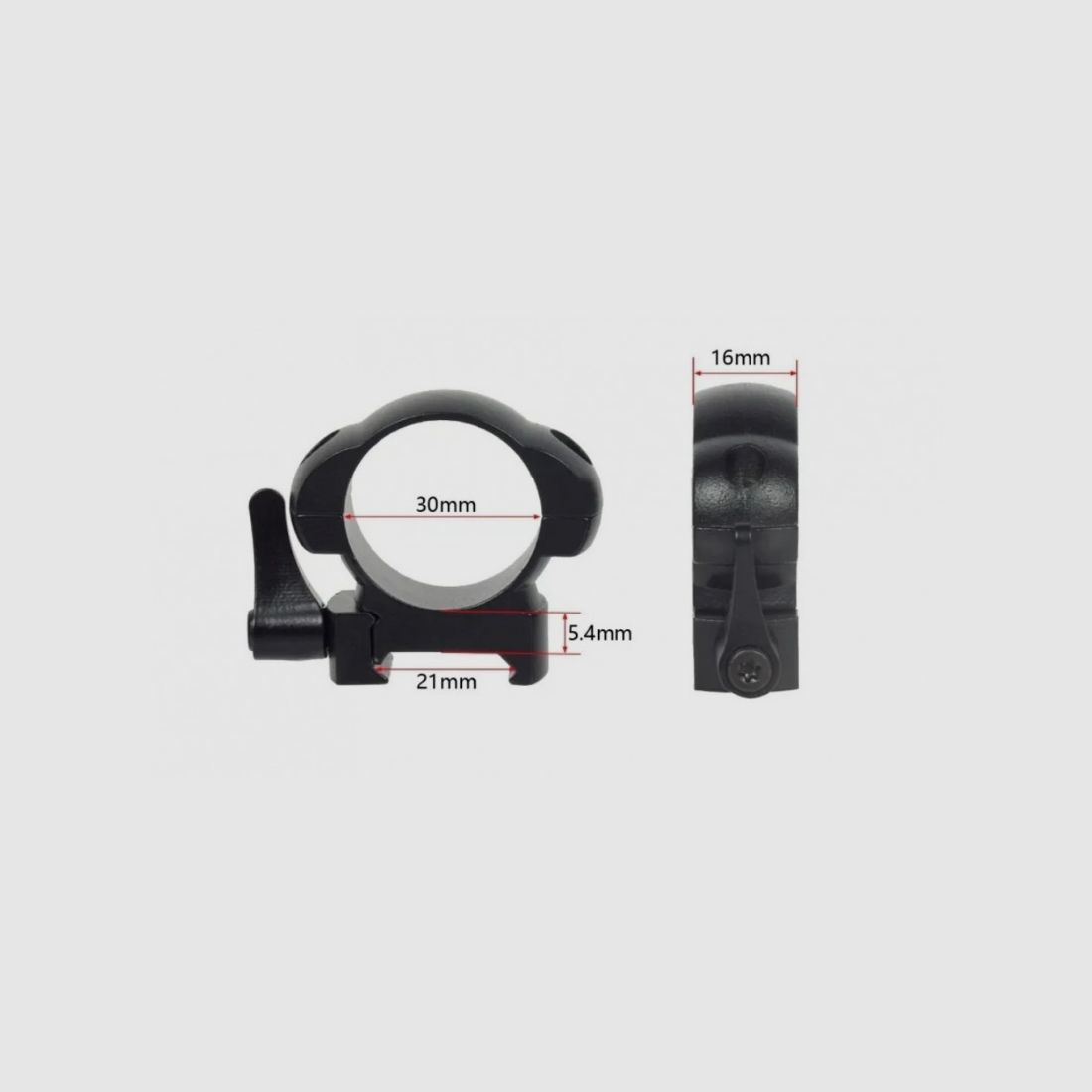 Montageringe aus Stahl mit quick Release / 25,4 mm Durchmesser 20mm Picatinny, Jagd, Ziel