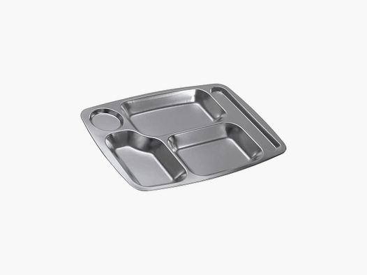 MFH MFH Kantinenplatte Edelstahl 5 Fächern