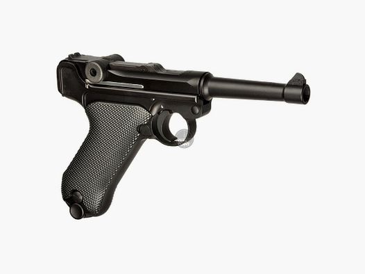 Softair - Pistole - WE P08 Full Metal GBB-Schwarz - ab 18, ber 0,5 Joule