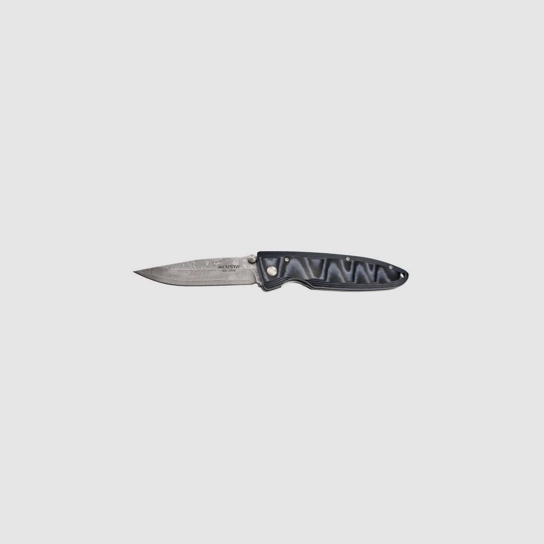 Mcusta MC-10D Classic Wave VG-10-Kern Damascus Blue Micarta Taschenmesser, Bild 9 von 26