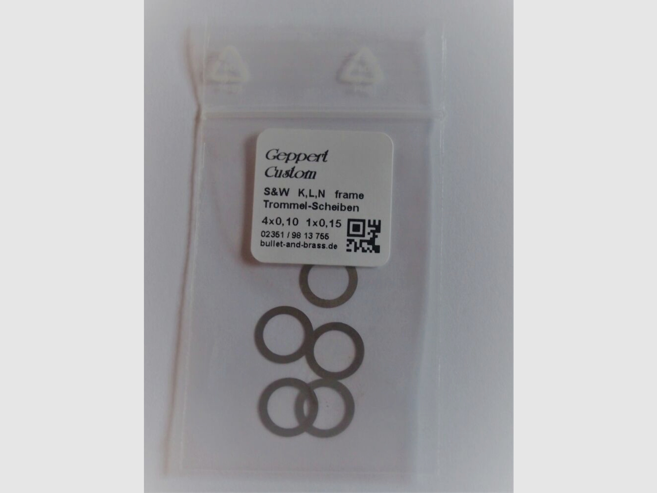 Disques de tambour Geppert Custom S&W Shim K-L-N cadre