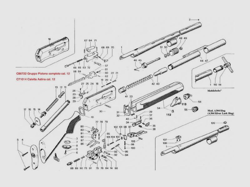 ESPLOSO BERETTA A300\1\2\3\4, immagine 2 di 2