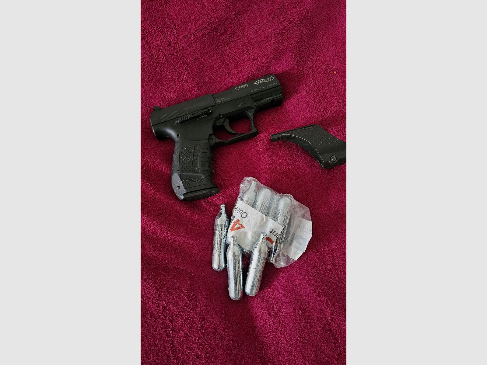Walther cp99 co2 pistola de aire 4,5 mm diabolo