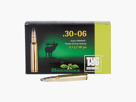 Brenneke .30-06 Sprg. 181GR TUG 20 cartouches